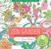 Artist's Adult Coloring Book Zen Garden by Homeportonline