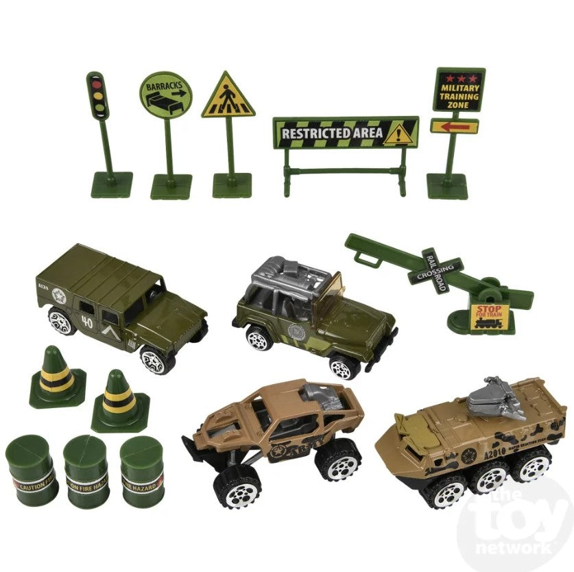 Diecast Play Set Military 15 Piece by Homeportonline