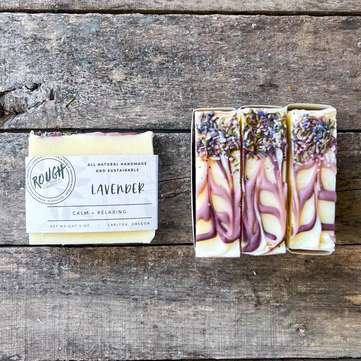 Handmade Rough Cut Soap Bars - Earthy + Bold Scents