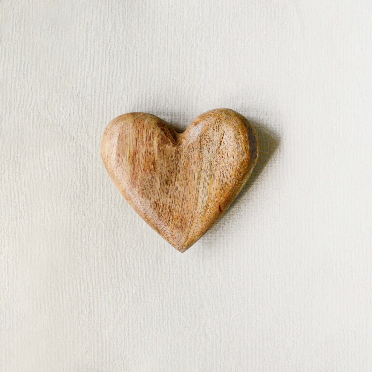 Decorative Mango Wood Heart 4.25" Long by Homeportonline