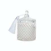Glass Jar Candle Clear with Tassel by Homeportonline