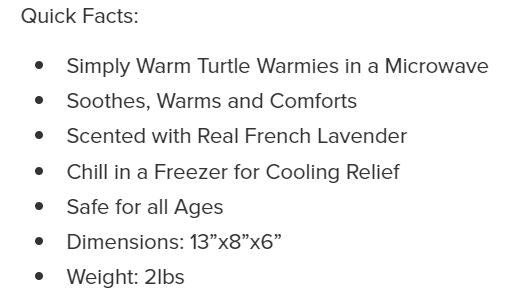 Warmies Turtle by Homeportonline