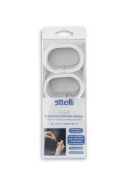 Shower Curtain Rings - Flexi - White by Homeportonline