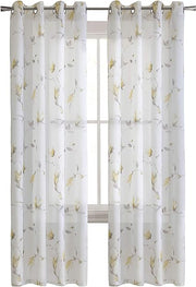 Symphony Grommet Panel 52" x 63" Yellow by Homeportonline