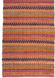 Strata Rag Rug Cotton Paprika 30" x 50" by Homeportonline