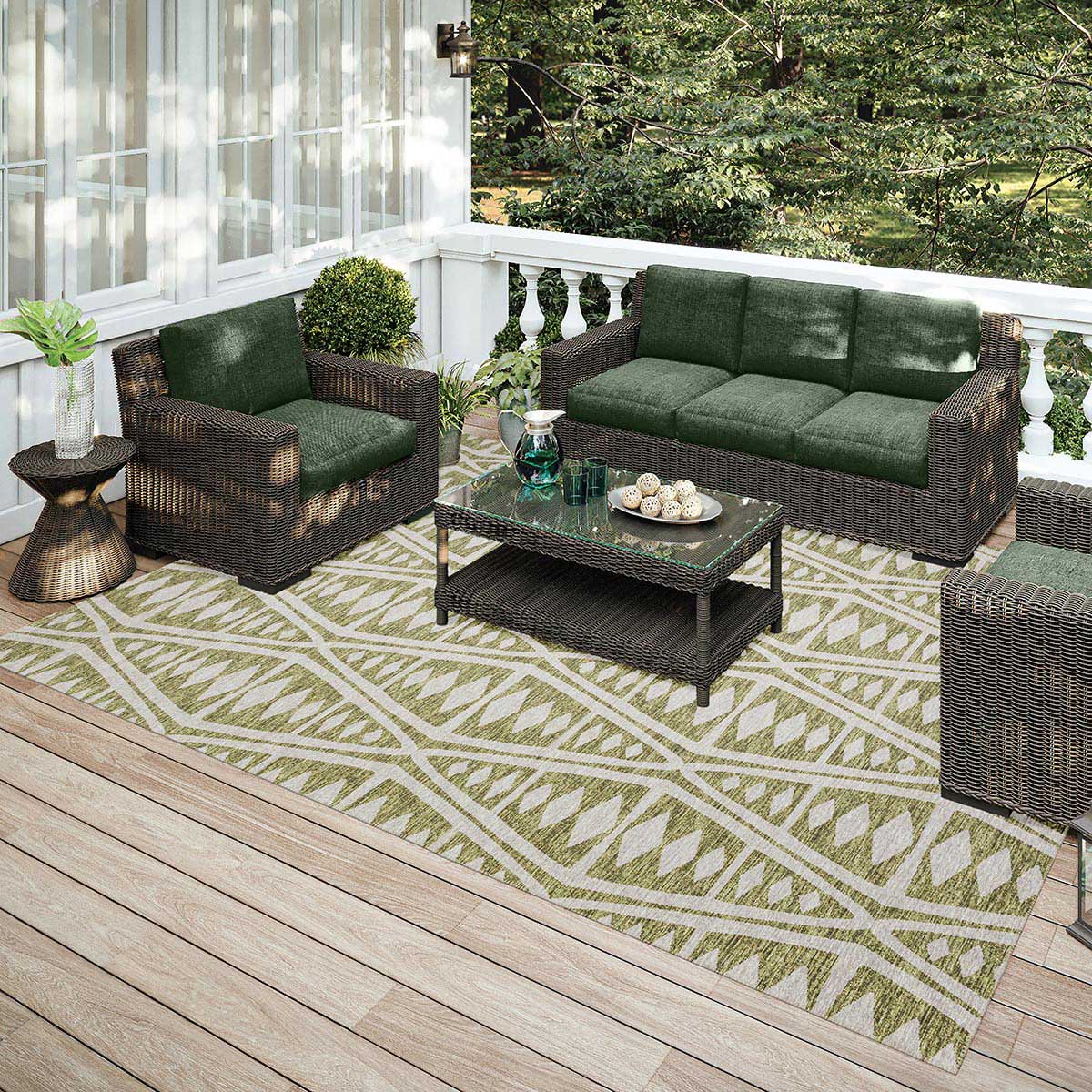 Sedona Rug Moss 5' X 7'6" by Homeportonline