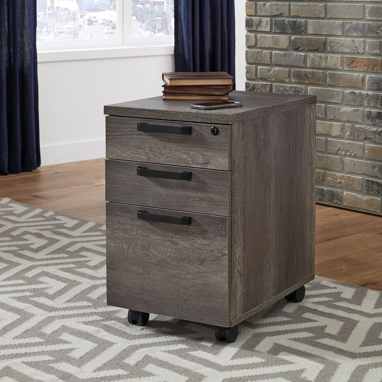 Tanners Creek File Cabinet Greystone Finish by Homeportonline