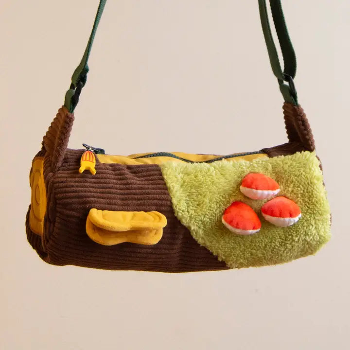 Corduroy Log Crossbody Bag