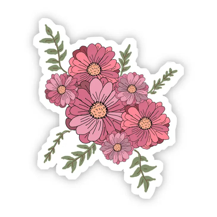 Pink Multicolor Floral Sticker by Wild Lark