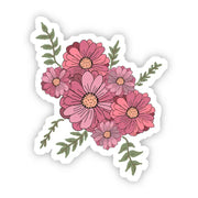 Pink Multicolor Floral Sticker