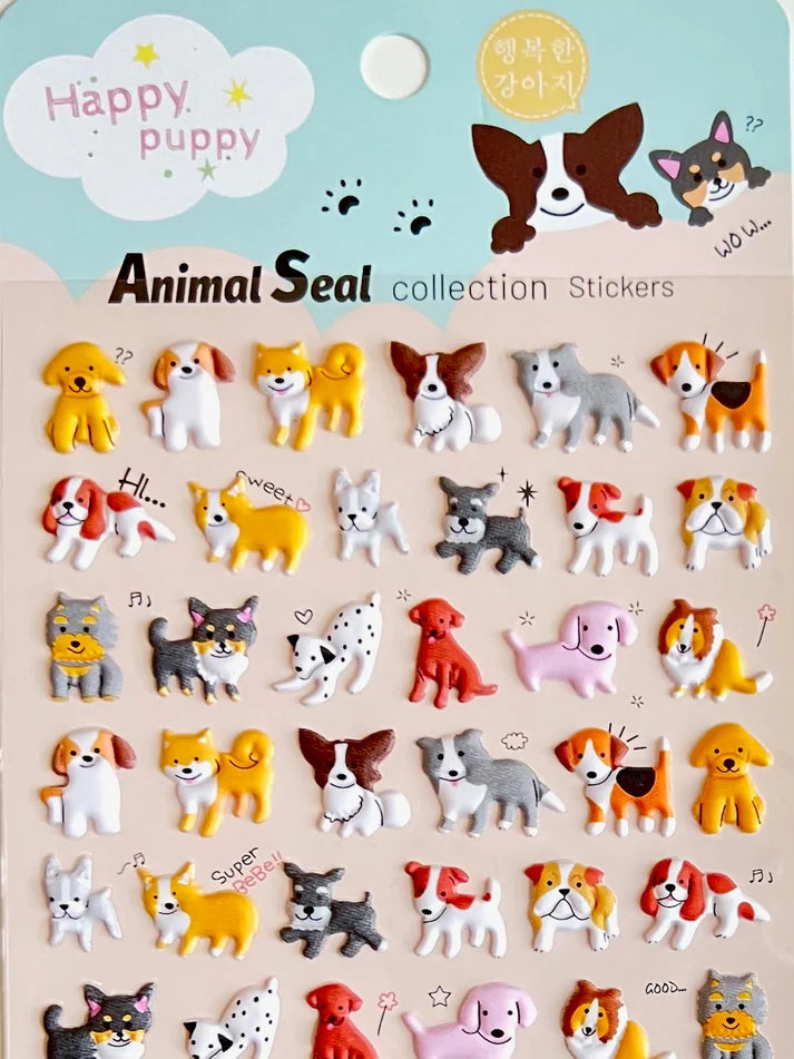 Stickers Puppy Puffy by Homeportonline