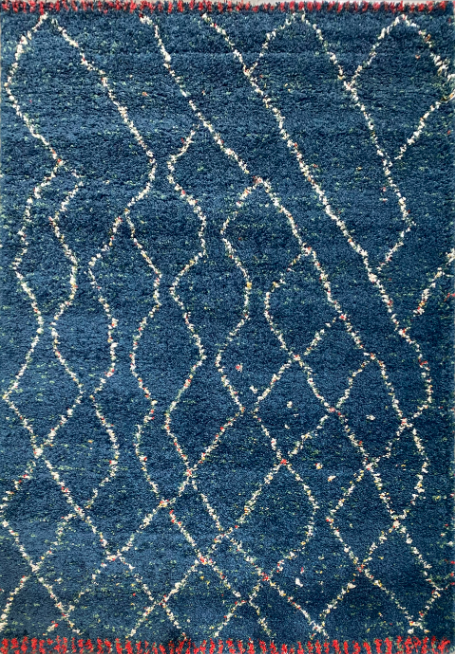Fjord Blue Shag 5' X 8' by Homeportonline