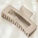 Solid Color Rectangle Shaped Hair Claw