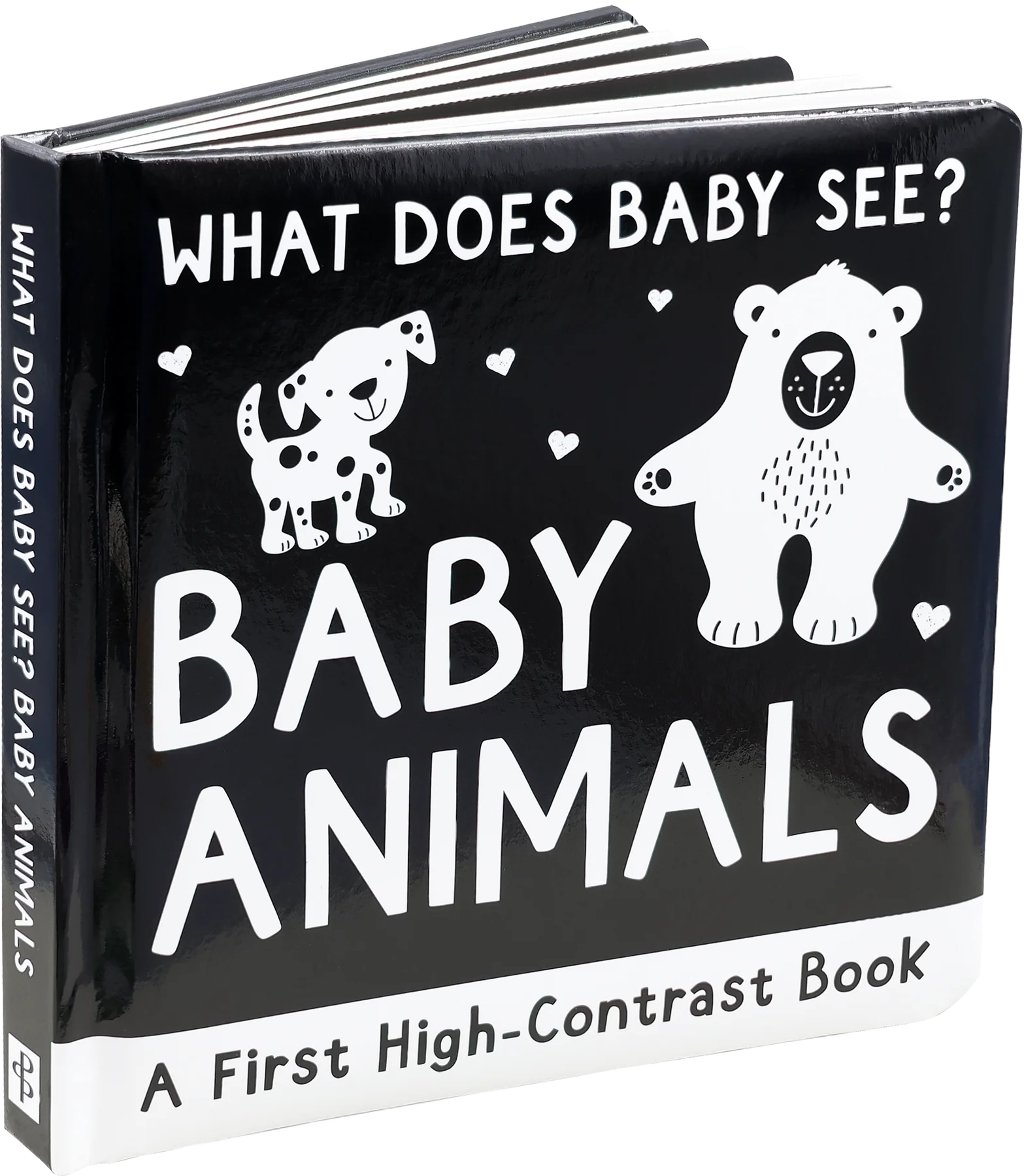 First Board Book High Contrast What Does Baby See? Baby Animals by Homeportonline