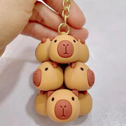 Keychain Charm Family of Capybara (Sold Individually) by Homeportonline