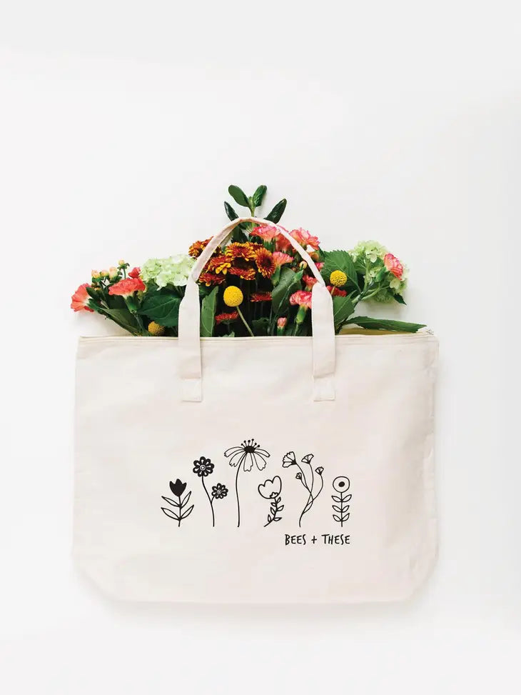 Bees + These Tote Bag by Wild Lark