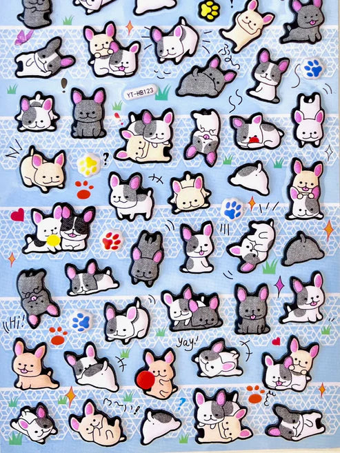 Stickers Puffy Bulldog by Homeportonline