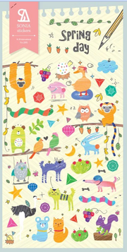 Stickers Spring Day Matte Coated Paper by Homeportonline