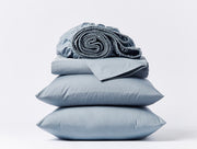 Coyuchi Percale Sheets in Blue