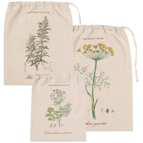 Produce Bag - Garden Herbs - Set of 3 by Homeportonline