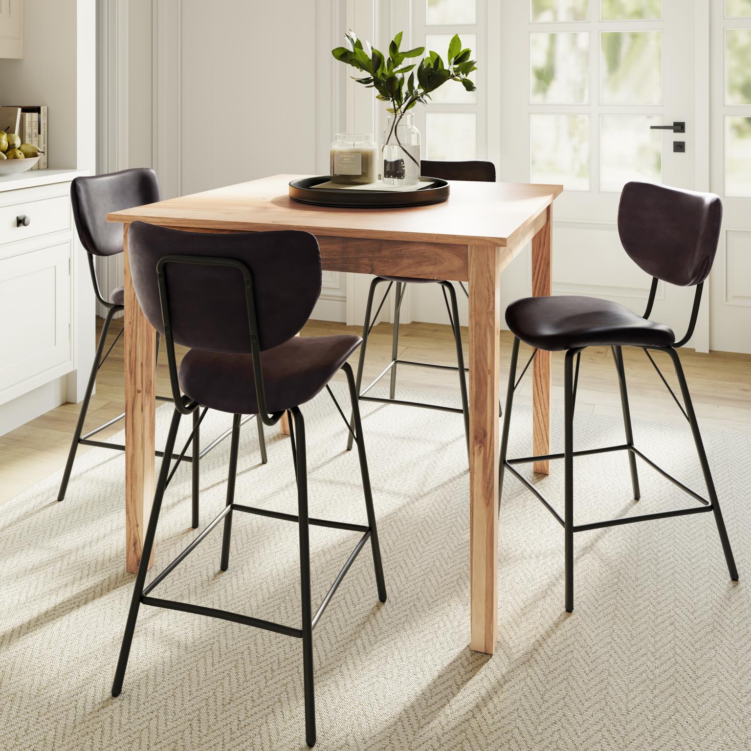 Colby Counter Table Square Natural by Homeportonline