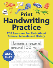 Print Handwriting Practice for Kids 8-12
