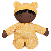Plush Baby Doll Sustainable Camellia Dressed In A Yellow Onesie by Homeportonline