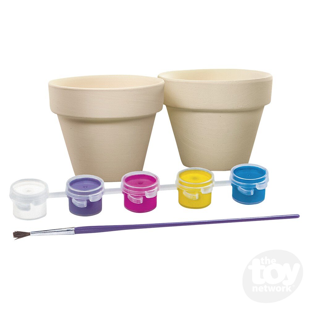 4M KidzMaker Kit Paint Your Own Flower Pot by Homeportonline