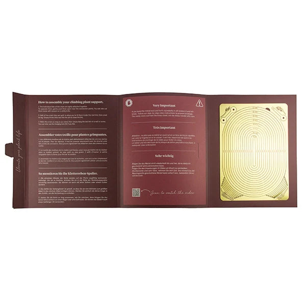 Gold Brass Chain - Plant Support For Climbing Plants