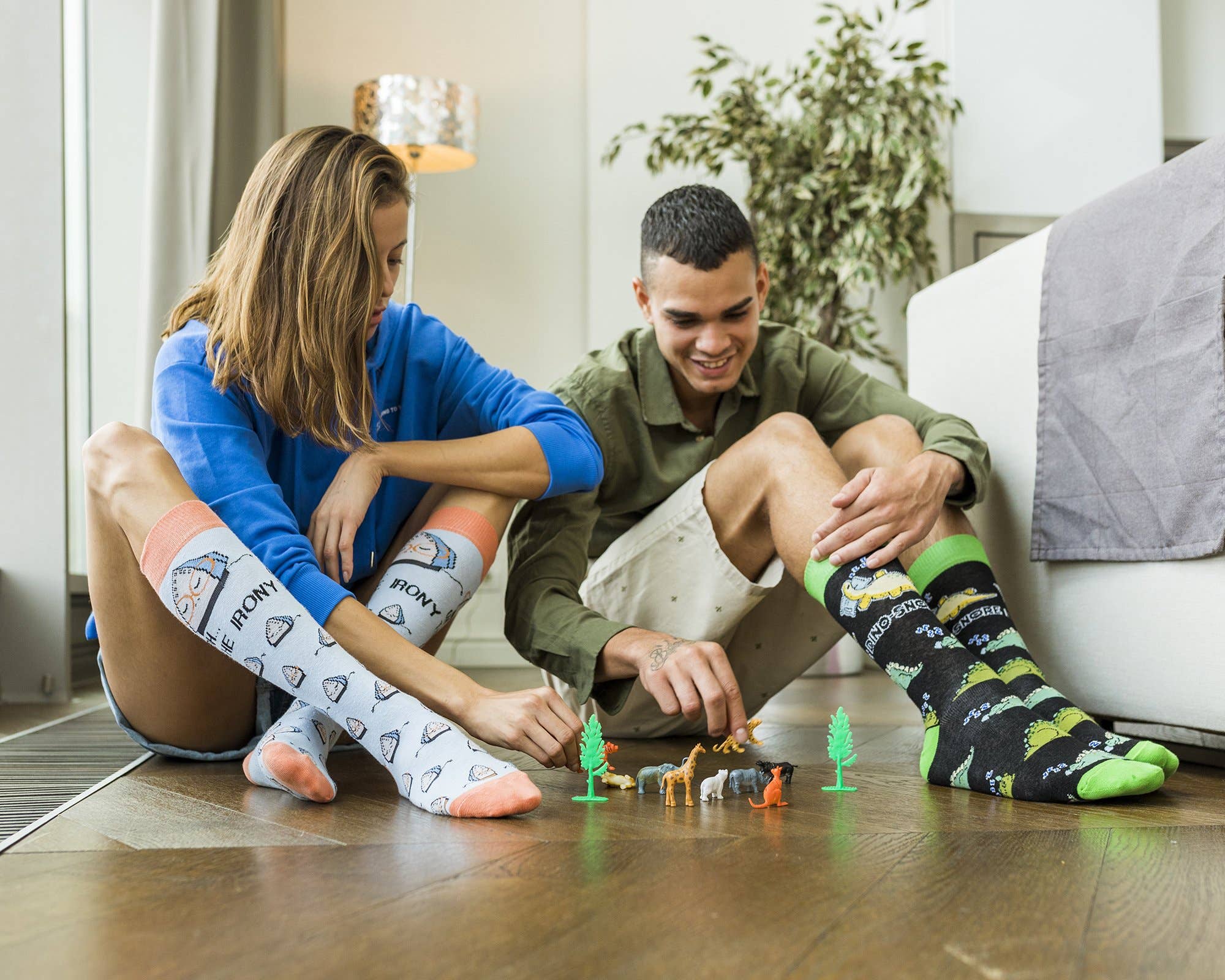 Men's Dino-Snore Socks by SidePony Boutique