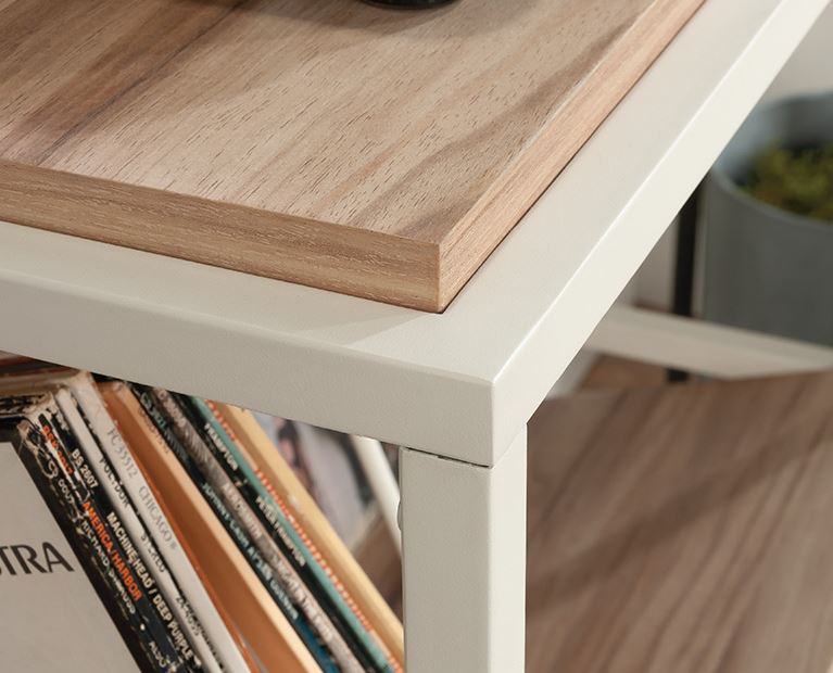 Nova Loft Storage Three Shelf Kiln Acacia Finish by Homeportonline