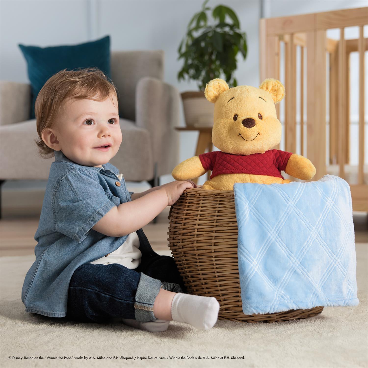 Plush Disney Oh So Snuggly Winnie The Pooh by Homeportonline