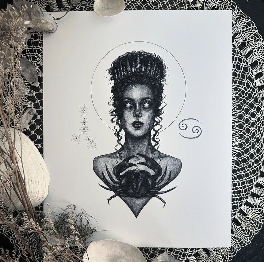 Zodiac Goddess Fine Art Print - Astrology