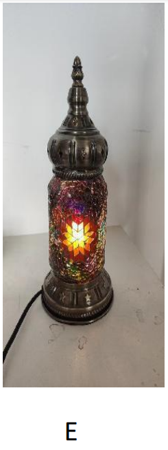 Mosaic Lamp Lantern 12" E by Homeportonline