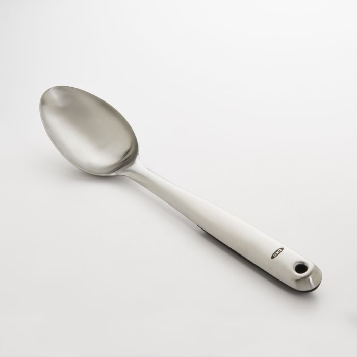 Brushed Stainless Spoon by Kiss the Cook