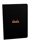 Rhodia Staplebound Notebooks ruled, black cover 8 1/4 in. x 11 3/4 in. 48 sheets