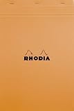 Rhodia Classic French Paper Pads graph 8 1/4 in. x 12 1/2 in. orange