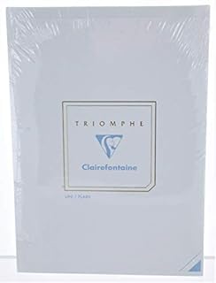 Clairefontaine "Triomphe" Stationery Tablet, Blank, A5 (5.75" x 8.25") (B00A6VW3BC)