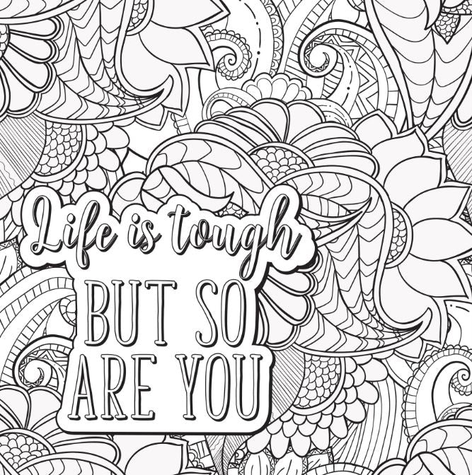 Artist's Adult Coloring Book Self Care by Homeportonline