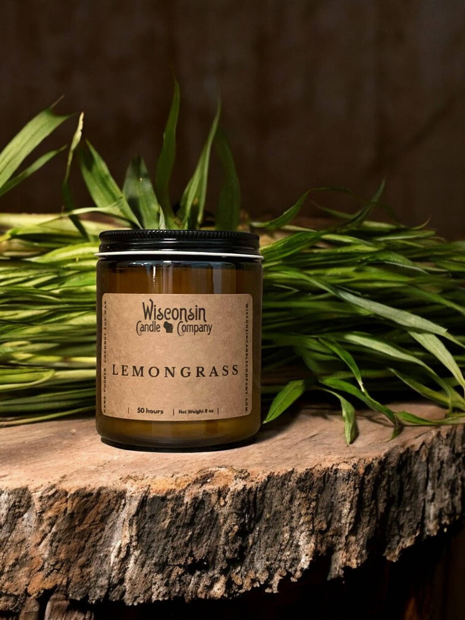 Wisconsin Candle Company - Lemongrass 8 oz Jar by SidePony Boutique
