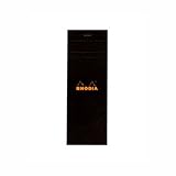 Rhodia Classic Black Notepad 3x8.25 Lined