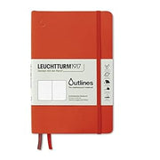 LEUCHTTURM1917 - Outlines Weatherproof Edition Paperback (B6+) Notebook - 89 Pages, Signal Orange, Dotted (B09K45B9QF)