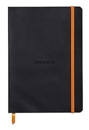 Rhodia Rhodiarama SoftCover Notebook - 80 Dots Sheets - 6 x 8 1/4 - Black Cover (B017NEGR9S)