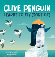 Clive penguins learns to fly (sort of)