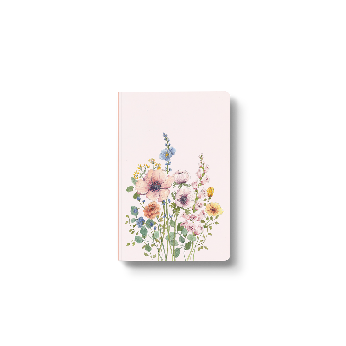 Pink Wildflowers Layflat Notebook