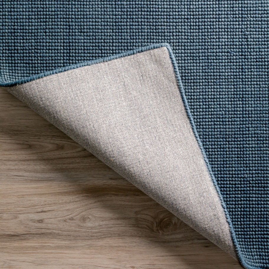 Monaco Popcorn Wool Navy Rug 2'3" X 7'6" Runner