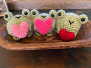 Crochet Frog with Heart