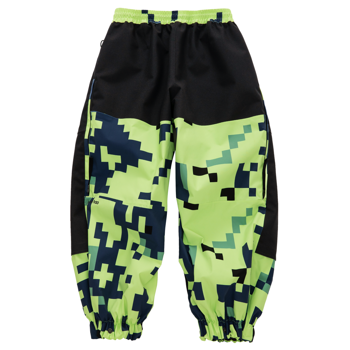 Kids Steeze 2L Shell Pants - Lime Block Camo