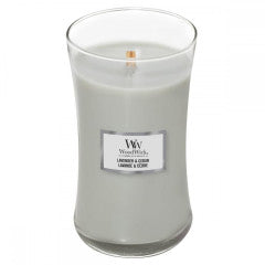 Woodwick - Large - Lavender & Cedar by Homeportonline