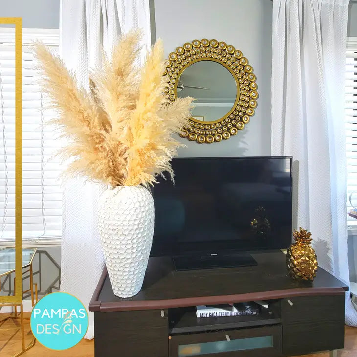 Huge XL Fluffy Pampas Grass - 1 Stem by Wild Lark